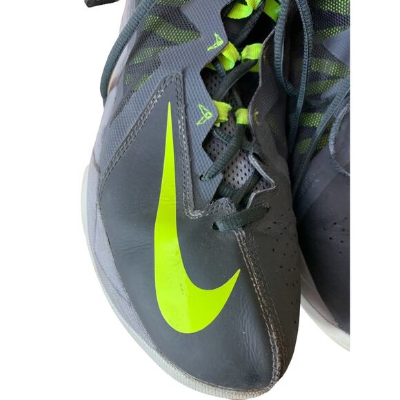 Nike Stutter Men's Step Style 2 AIRMAX High Top Sneakers Shoes 10.5 Gray Yellow - Picture 5 of 12